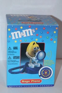 VTG M&Ms 2006 Megaphone Retro Telephone Talking YELLOW PEANUT Collectible NIB - Picture 1 of 7