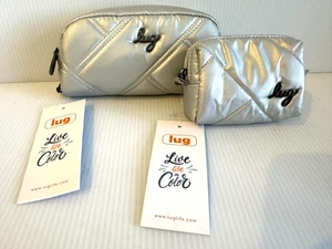 Brand New Lug Bobsled XL Eyeglass Case & Choo Choo Mini Set ~ Silver - Picture 1 of 5