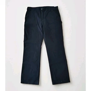NWT Carhartt B32Relaxed Fit Twill Black Straight Leg Pants Men's 36x32 Work Jean - Picture 1 of 4
