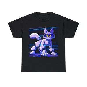 Vintage Style Video Game T Shirt Cat Pet Lover Gift Retro Graphic Tee Colorful - Picture 1 of 23