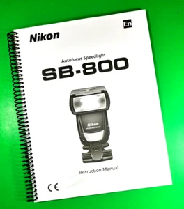 Bedienungsanleitung für Nikon SB-800 SpeedLight, 132 Seiten mit Klarsichthüllen! - Bild 1 von 1