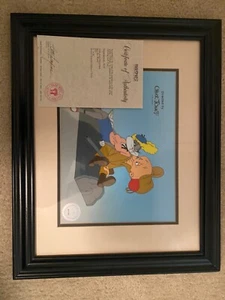 1997 BUGS BUNNY Chuck Jones ELMER FUDD Serigraphed Cell Sericel Certified - Picture 1 of 1