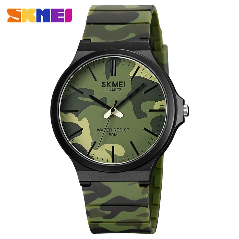 SKMEI Hombres Moda Niños Niñas Banda de Silicona Impermeable Deportes Cuarzo Relojes de Pulsera Foto 1 de 4