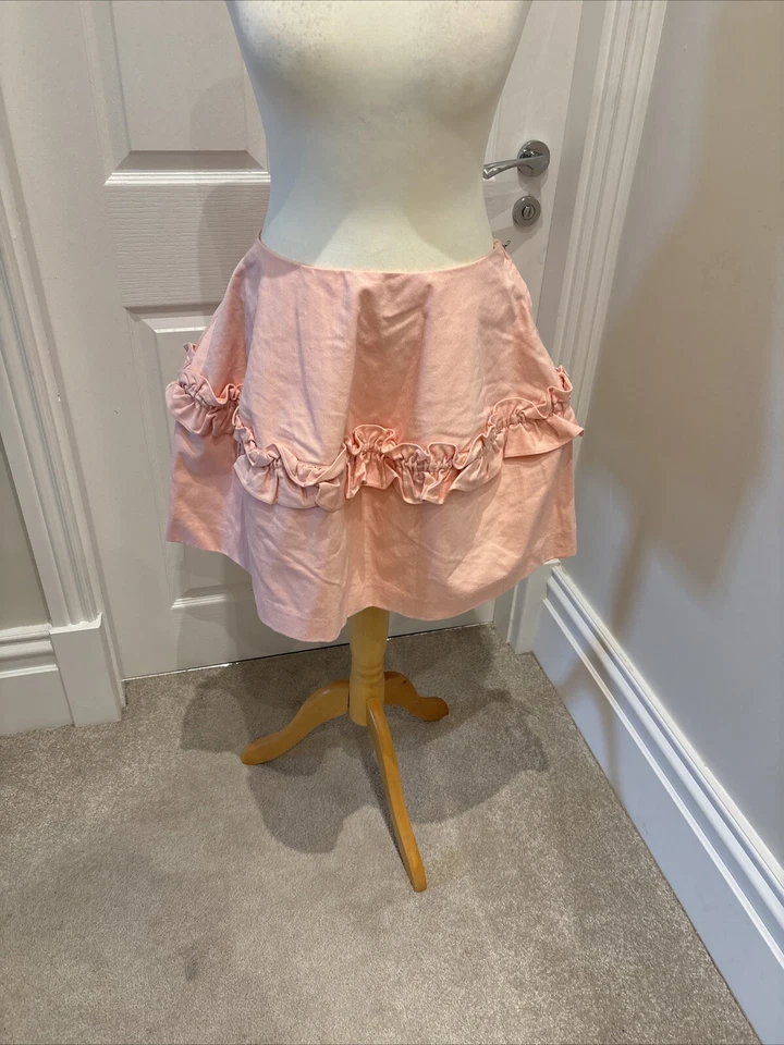 Falda para mujer J Brand By Simone Rocha con volantes elegante rosa talla m Foto 1 de 4