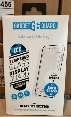Gadget Guard Black Ice Back Glass Protector for iPhone X/Xs/11 Pro - AP03A - Image 1 of 2