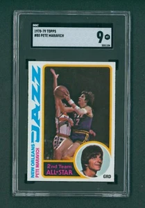 1978 Topps Basketball Karte - #80 Pete Maravich, SGC 9 MINT - Bild 1 von 2