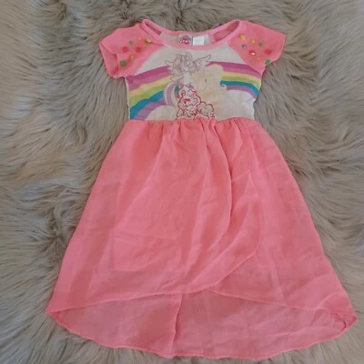 My Little Pony Pink Rainbow Stud Dress Size 4/5 - Image 1 of 4