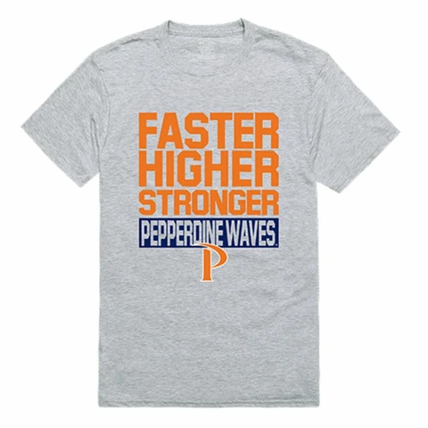 Pepperdine University Waves Workout T-Shirt Cover