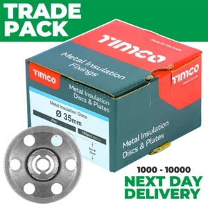 Insulation Fixing Disc Washers Wall Floor Tile Backer Plaster Board Celotex 35mm - Picture 1 of 11