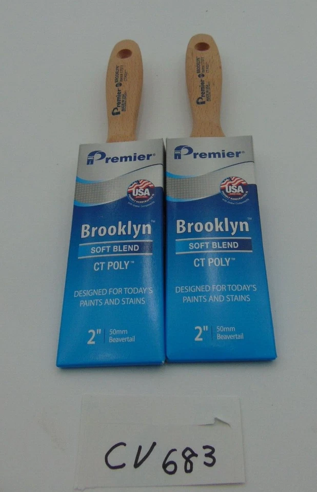 Premier 17311 Brooklyn Beavertail Varnish Paint Brush 2 Inch