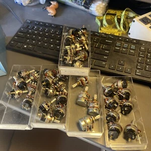 Lot of Vintage Potentiometers from Ed Long's Shop! POTENTIOMETERS POTS See VID - Picture 1 of 10