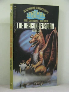 1st, signed by author, Lensman Trilogy 1:The Dragon Lensman by David Kyle (1980) - Picture 1 of 3