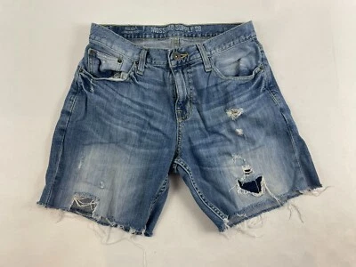 Pantalones Cortos Mossimo Para Hombre Talla 30x30 Denim Corte Desgastado Total Flex Dobladillo Deshilachado Foto 1 de 4