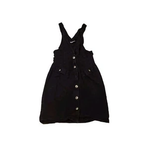 Vintage Disorderly Conduct V Neck Black Denim Button Down. Size S Missing Button - Picture 1 of 8
