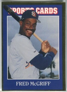 1992 Allan Kaye's Sports Cards News Magazine #54 Fred McGriff San Diego Padres - Picture 1 of 2