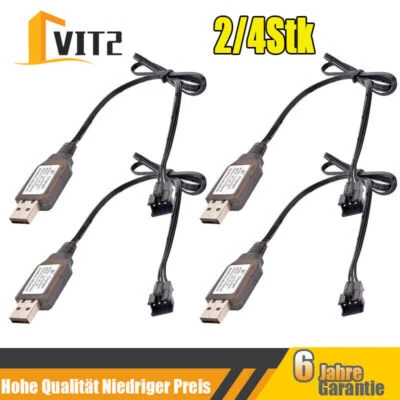 USB Akkuladegerät Kabel 7,4V 3 Polig mit SM-3P Stecker für RC Car/Auto/Boot - Bild 1 von 4