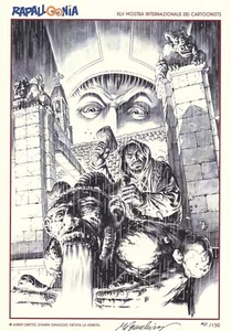 Litografia firmata MARCO BIANCHINI Cartoonist tavola AUTOGRAFO 2017 Mister No - Picture 1 of 1