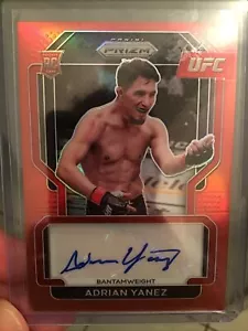ADRIAN YANEZ 2022 Panini Prizm UFC RED PRIZM Rookie AUTO /99 - Picture 1 of 3