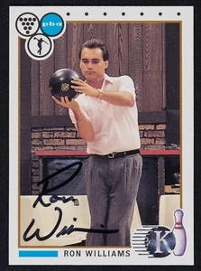 Ron Williams signierte 1990 Kingpins Bowlingkarte #48 - PBA Bowler Autogramm - Bild 1 von 2