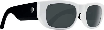 Spy Optic Genre Sunglasses White Happy Grey with Black Mirror 6700000000137 - Image 1 of 4