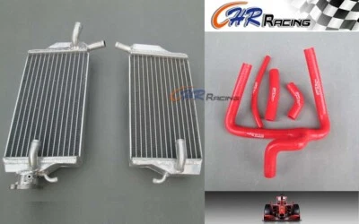 Radiador de aluminio + manguera Y de silicona roja para Honda CR250R CR 250 R 2002-2004 2003 Foto 1 de 4