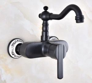 Oil Rubbed Bronzes Kitchen Bathroom Sink Faucet  Swivel Spout Single Handle Tap - Picture 1 of 9