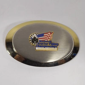 Vintage 94 National Tractor Pulling Championship Belt Buckle Bowling Green Ohio - Picture 1 of 4