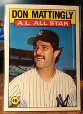 1986 topps tiffany Don Mattingly #712