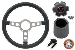 Silver Spoke Formula Steering Wheel Kit 1969-1976 GTO Firebird Grand Prix - Picture 1 of 10