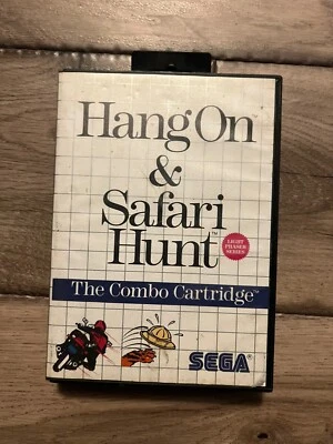 Hang-On & Safari Hunt (Sega Master System, 1986) WITH BOX NO MANUAL - Image 1 of 4