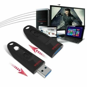 Sandisk CZ48 Blade USB Stick 64GB 128GB USB 3.0 Flash Drive high speed - Picture 1 of 8