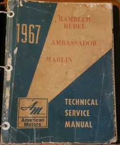 Original 1967 American Motors Rambler Marlin Ambassador Technical Service Manual - Picture 1 of 5