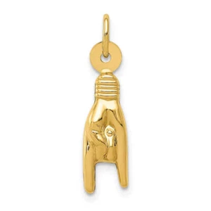 14k Gold Glücksbringer Hand 22mm - Bild 1 von 4