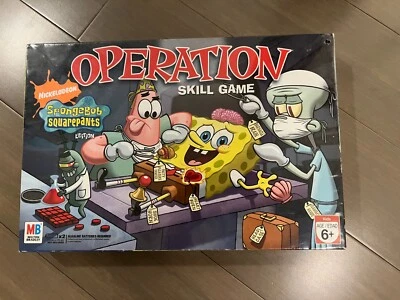 Nickelodeon Spongebob Squarepants Operation Milton Bradley 2007 - CIB - Image 1 of 2