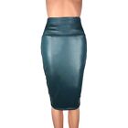 Classy Coffee Brown Women's Package Pencil Skirt Dress With High Waist