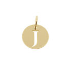 375 Solid 9ct Gold Personalised Cut Out Any Initial A-z Pendant Disc Charm Chain