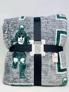 MANTA SUAVE SHERPA VICTORIA'S SECRET ROSA GRIS UNIVERSIDAD ESTADO Michigan espartano - Imagen 1 de 5