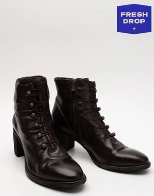 RRP€560 OFFICINE CREATIVE ITALIA Leather Ankle Boots US10 UK7 EU40 HANDMADE - Image 1 of 4