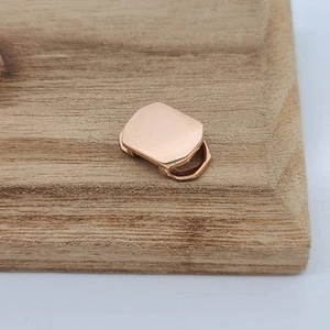 KEEP Collective Octagon Charm – Shiny Rose Gold, Rounded Corners, Sliding Key - Picture 1 of 6