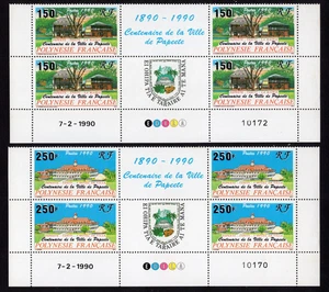 Polynesia 1990 Block of stamps Mi#557-558 MNH CV=43,2$ - Picture 1 of 2