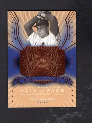 Salón de la Fama Upper Deck 2005 digno #TS1 Tom Seaver Mets 35/50 Foto 1 de 2
