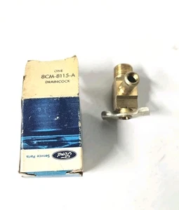 Ford Brand Tractor Brass Draincock 8CM-8115-A - Old Stock in Original Box 1960s - Foto 1 di 6