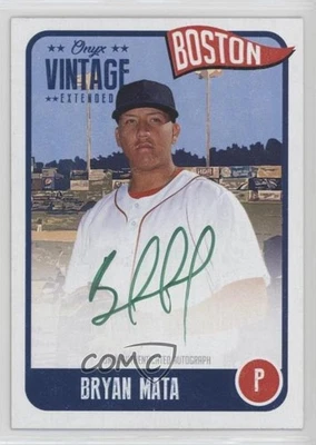 2020 Onyx Vintage Extended Green Ink Auto /50 Bryan Mata #EABM Auto - Image 1 of 2