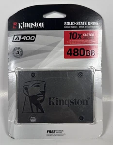 Kingston A400 480 GB, interno, 2,5 pollici (SA400S37480G) unità a stato solido - Foto 1 di 3