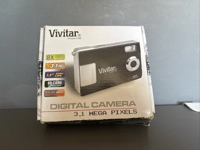 Vivitar Vivicam 3188 3.1MP Compact Digital Camera Black - Image 1 of 4