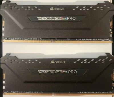 Corsair Vengeance RGB Pro 32GB (2x16GB) DDR4 DRAM 3600MHz (Looks New Very Clean) - Image 1 of 2