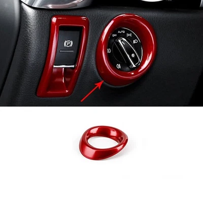 For Porsche Cayenne 2011-17 Bright Red Function Control Button Frame DecoRation Foto 1 de 4
