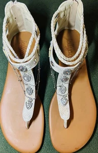 Jelly Pop Damen-Flats Größe 11M, süße Träger, Strass-Sandalen (nie getragen) - Bild 1 von 6