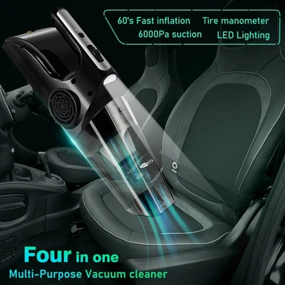 Akku Handstaubsauger Kabellos Akku-Handstaubsauger beutellos für Auto Büro Haus - Bild 1 von 4