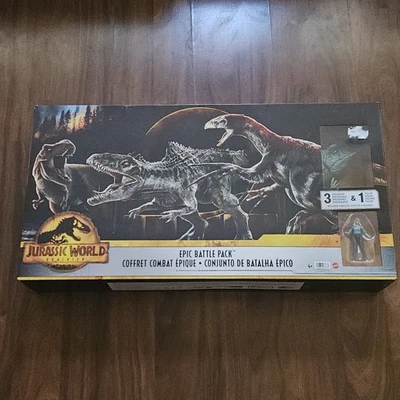 Jurassic World: Dominion Epic Battle Pack Figure Set - Image 1 of 4